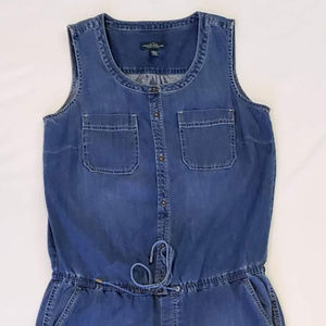 LRL Jeans Co Denim Blue Jumpsuit Romper Overall 6